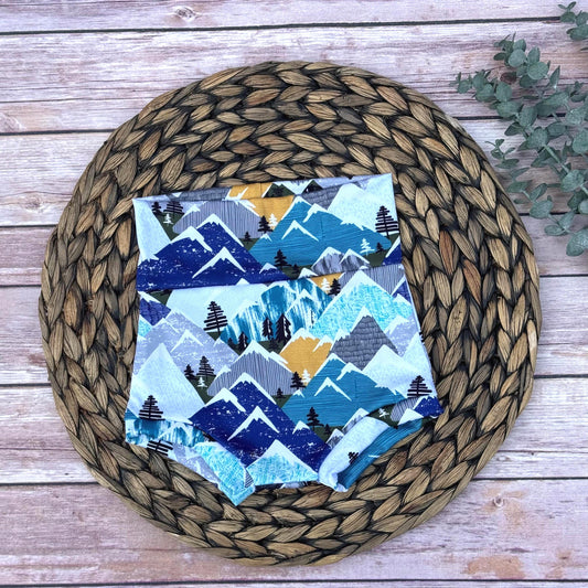Snowy Mountain Baby Bummies: Handmade Toddler Bloomers