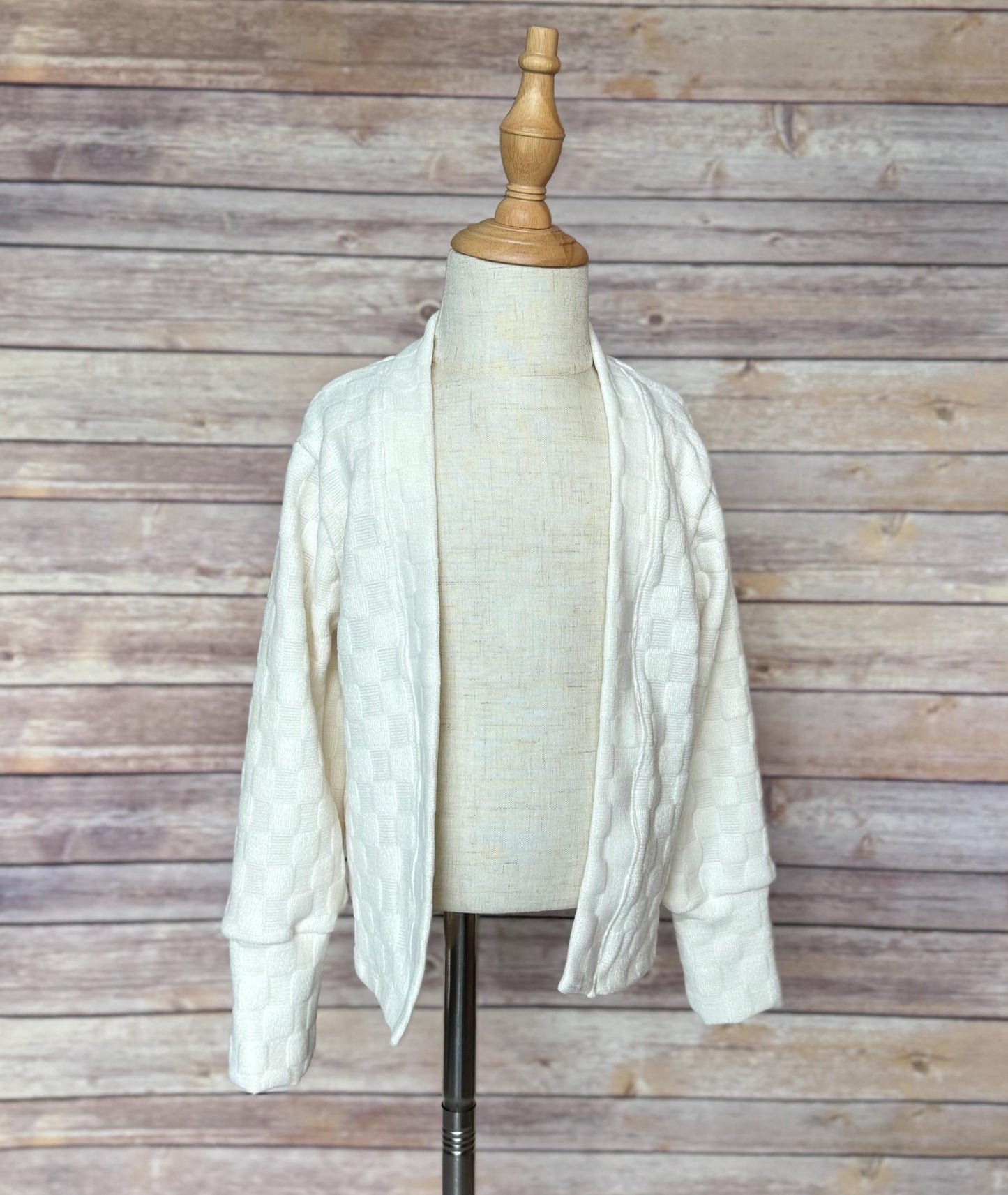 Girls Ivory Knit Duster Cardigan: Toddler Kimono Sweater