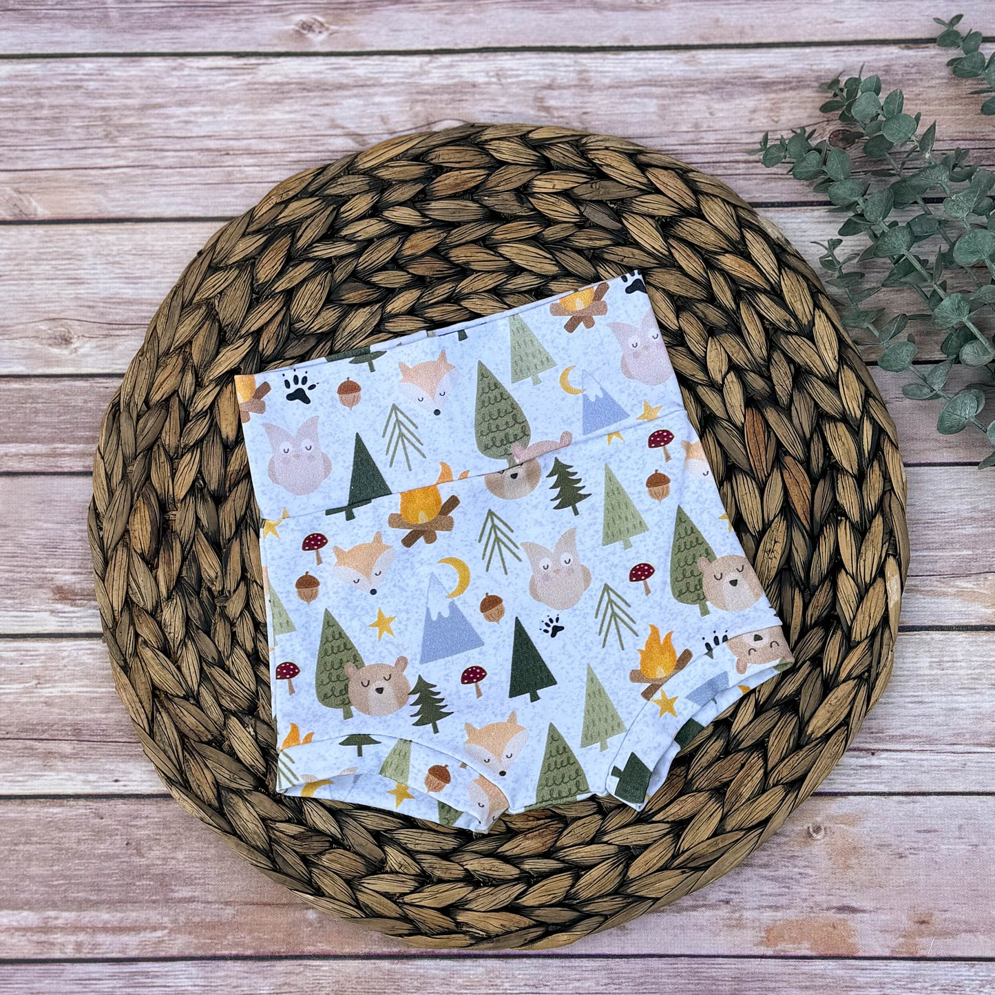Forest Critters Baby Bummies: Cotton Lycra Diaper Cover