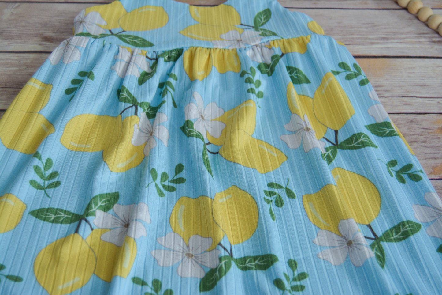 Baby Girl Lemon Romper: Ribbed Knit Jumpsuit, Lemonade Birthday