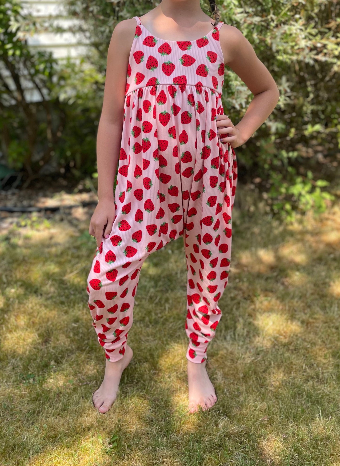 Strawberry Baby Romper, Very Berry First Birthday Outfit