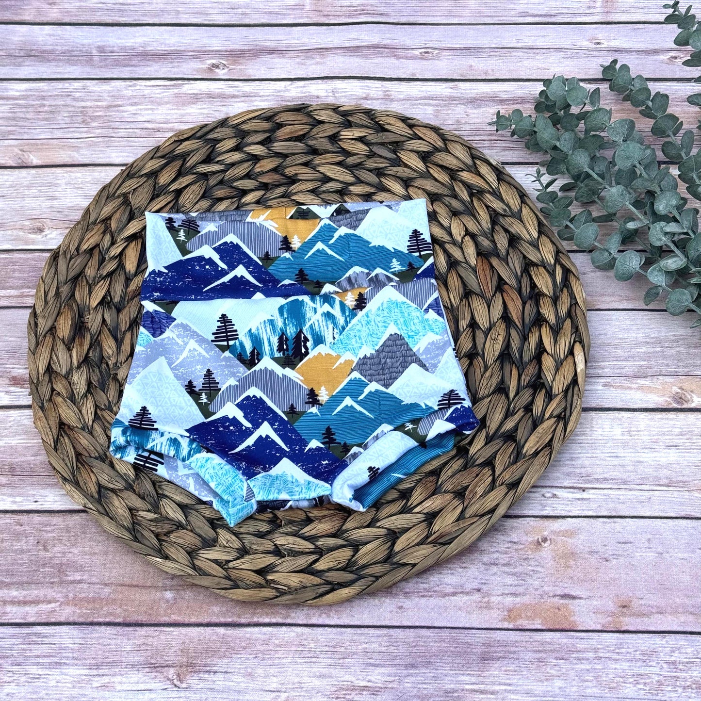 Snowy Mountain Baby Bummies: Handmade Toddler Bloomers
