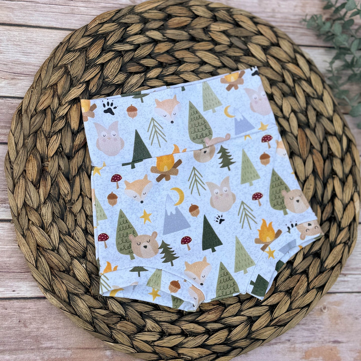 Forest Critters Baby Bummies: Cotton Lycra Diaper Cover