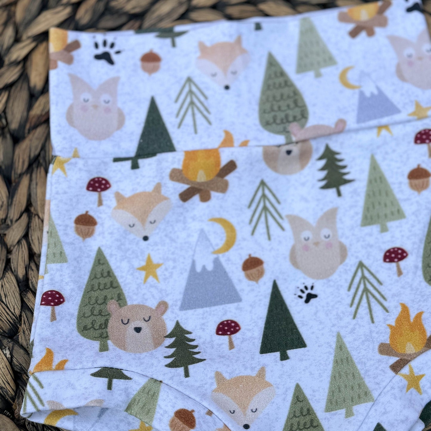 Forest Critters Baby Bummies: Cotton Lycra Diaper Cover